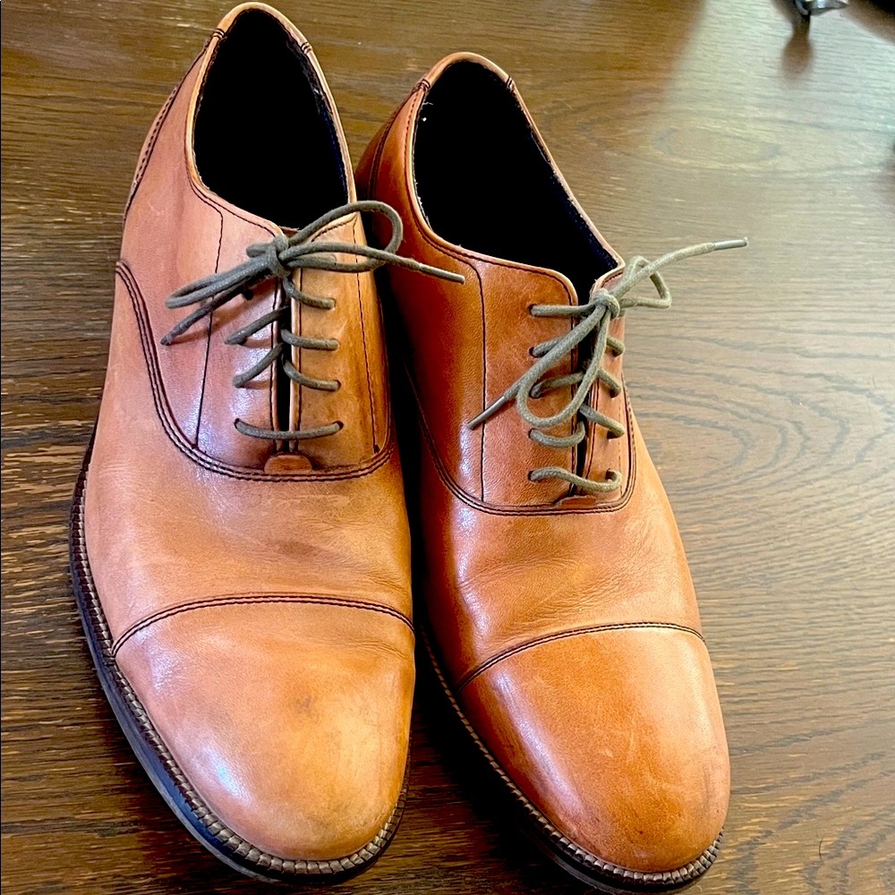 Cole Haan Williams Cap Toe Tan Leather Men's Shoes